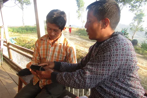 Distrubuting Tamang Audio Bible